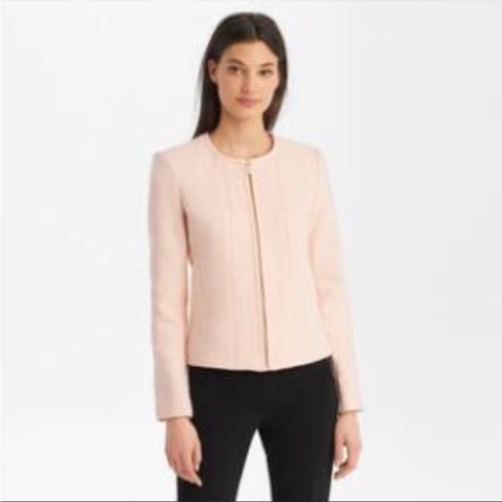 Blush pink Karl Lagerfeld jacquard jacket